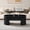 Black- Arc, variant on Wirrytor Lift Top Coffee Table with Storage for Living Room, Oval Coffee Table with Hidden Compartment and Open Shelf, Modern Center Table with Wave Edge Design and Hydraulic Lift