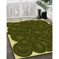 thumbnail image 3 of Ahgly Company Machine Washable Indoor Rectangle Transitional Dark Yellow Green Area Rugs, 7' x 9', 3 of 7