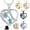 5 Color Pack, variant on Turtle Heart Urn Necklace for Ashes Cremation Jewelry with Filling Kit, Keepsake Pendant for Mom, Pet Memorial Gift