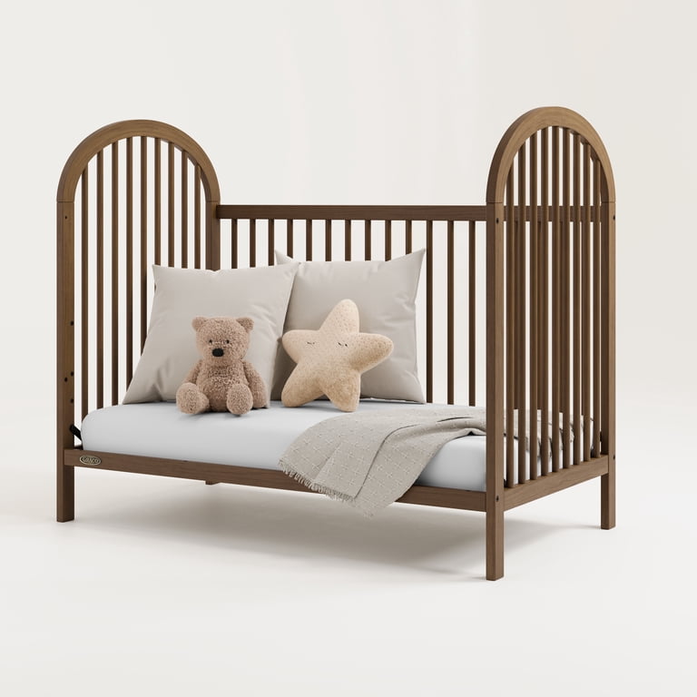 Graco Olivia 3-in-1 Convertible Baby Crib, Hazelnut