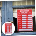 thumbnail image 4 of OULII Hours of Operation Signs for Business Red PVC Oil Proof Signage 1Pcs, 4 of 8