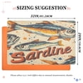 thumbnail image 6 of Yayeee Doormat for Indoor Entrance 32" x 20" Non Slippery Floor Rug, Beige Sardines Pattern, 6 of 8