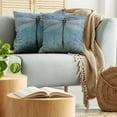 thumbnail image 5 of Ambesonne Grunge Throw Pillow Cover 2 Pack, Dragonfly Bug Turquoise, 18", Turquoise Dark Blue, 5 of 7