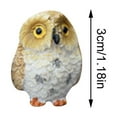 thumbnail image 3 of Set of 4 Hand-Painted Ceramic Owl Figurines Decorative Collectible Statues for Home, Office, and Garden Decor, 3 of 5