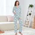 thumbnail image 4 of FORMRS Womens Pajama Set Long Sleeve Top and Pants with Pockets Soft Comfy Lounge Sleepwear, Sizes S-2XL, Simple Sheep Pattern, 4 of 7
