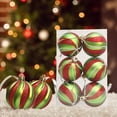 thumbnail image 3 of 12-Pack Matte Christmas Ornaments, Painted Plastic Christmas Ball Set for Tree Hanging Decor, Hand-Painted Holiday Decorations(A), 3 of 4