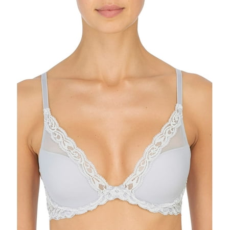 NATORI Nimbus Feathers Contour Plunge Bra  US 34DDD  UK 34E  NWOT