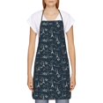 thumbnail image 2 of Zufioo Romantic Eiffel Tower Print Tie-up Apron, Unisex Kitchen Apron - Oil-proof, Stain-proof and Waterproof, Suitable for Restaurants and Service Industries-One Size, 2 of 9