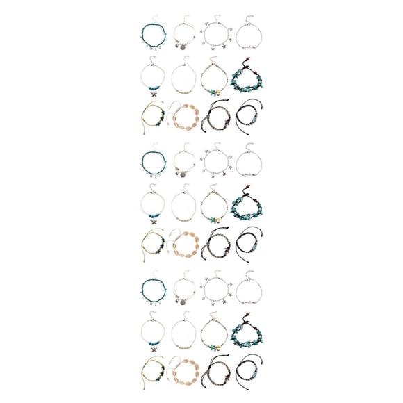 Sonducket Ankle Bracelets Rice Bead Beach Exquisite Jewelry Anklets Body Exquisite Comfortable Durable Girls for Dress Decoration Tipo 1 3Conjunto