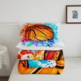 thumbnail image 5 of Erosebridal 3D Basketball Bedding Comforter Set, Watercolor Duvet Insert, Sports Lover Comforters & Duvets, Breathable Bedroom Decoration, 2-Piece, 5 of 8