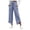 Blue, variant on Womens Pinstripe Tulip Hem Wide Leg Pants Drawstring Waist Palazzo Pants Casual Vacation Light Blue S