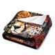 thumbnail image 3 of Manta súper suave con diseño de guepardo y rosas, manta navideña de franela de microfibra para sofá cama, mullida y cálida, 50 x 60 pulgadas, 3 of 8