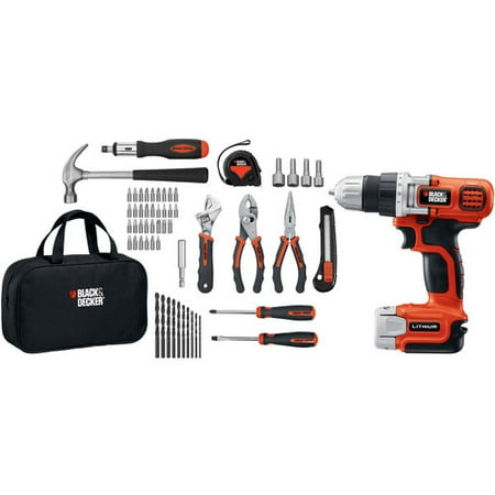 Black & Decker LDX112PK 12V MAX Cordless Lithium-Ion Drill and Project Kit