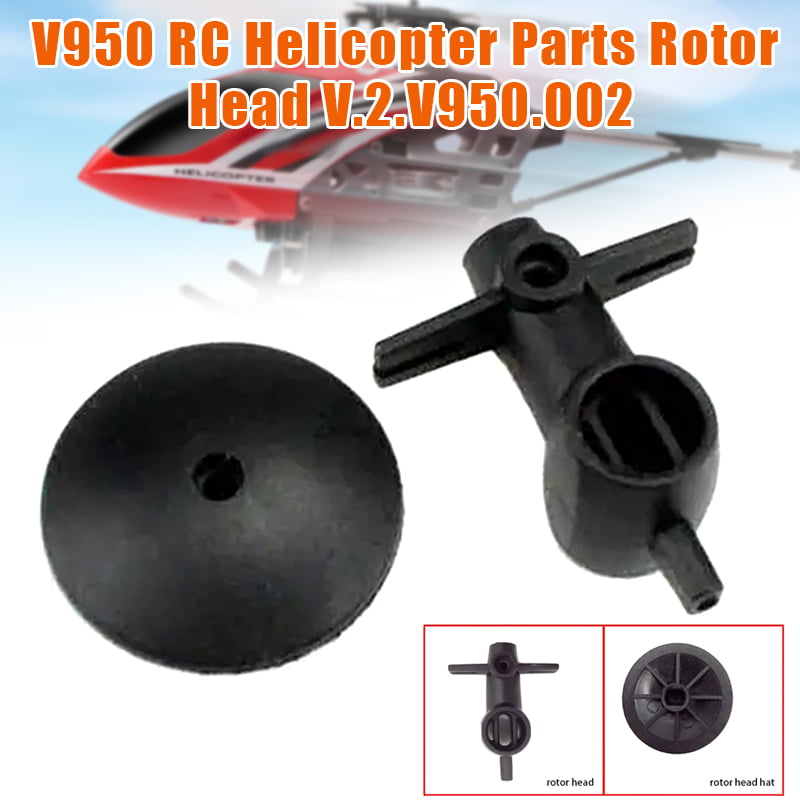 2 Pcs RC Airplane Replacement Parts Rotor Head V.2.V950.002 for WLtoys V950 