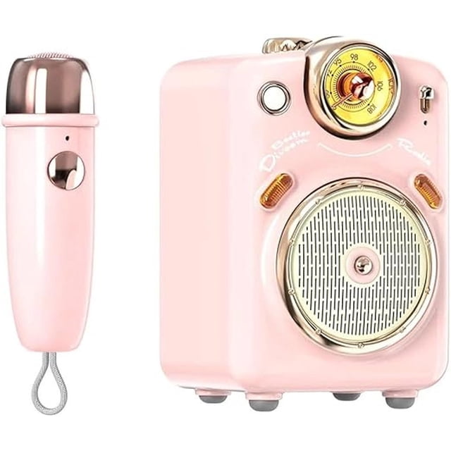 Divoom Fairy-Ok, Bocina Bluetooth con Microfono, Color Rosa