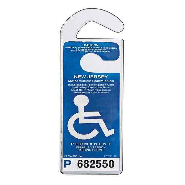 Fysho 1pcs Disabled Parking Placard Protector Handicap Permit Placard