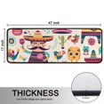 thumbnail image 5 of Kitchen Rugs Sets Of 2,Colorful Mexican Elements Anti Fatigue Kitchen Mat Rugs Non Slip Washable,Decorative Kitchen Floor Mats for Kitchen,Sink,Laundry,17"x47"+17"x47", 5 of 5