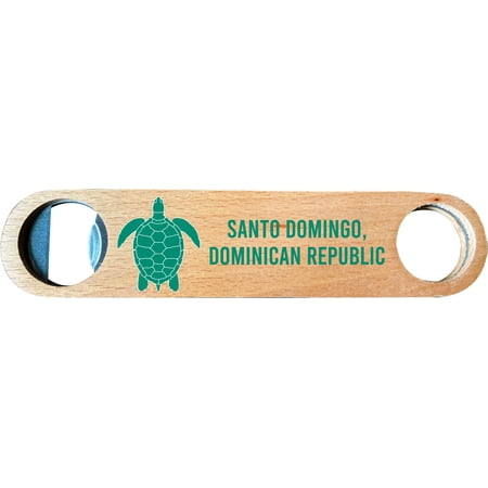 

Santo Domingo Dominican Republic Wooden Bottle Opener turtle design