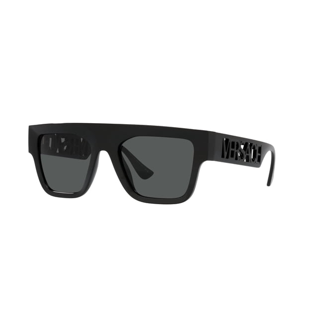 Gafas de sol Versace Man con montura negra y lentes gris oscuro de 53 mm