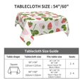 thumbnail image 7 of Wukai Strawberry Floral Waterproof Tablecloth for Kitchen Dining, Fits Square Tables for 2-4 Seats -54"x54", 7 of 7