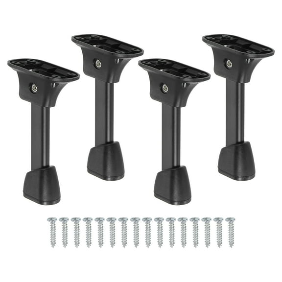 Uxcell Folding Table Legs, 4pcs 10cm(4") Metal Foldable Table Furniture Legs