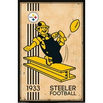NFL Pittsburgh Steelers - Retro Logo 14 Wall Poster, 14.725" x 22.375"
