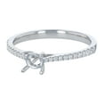 thumbnail image 4 of 14K White Gold 1/7 ct. White Diamonds Semi-Mount Engagement Ring by Hollywood Hills Jewelers, 4 of 4