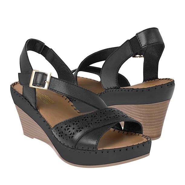 SANDALIAS MUJER LOBO SOLO 2359 PIEL NEGRO