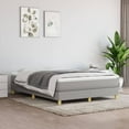 thumbnail image 1 of vidaXL Bed Frame Light Grey 152x203 cm Queen Fabric, 1 of 5