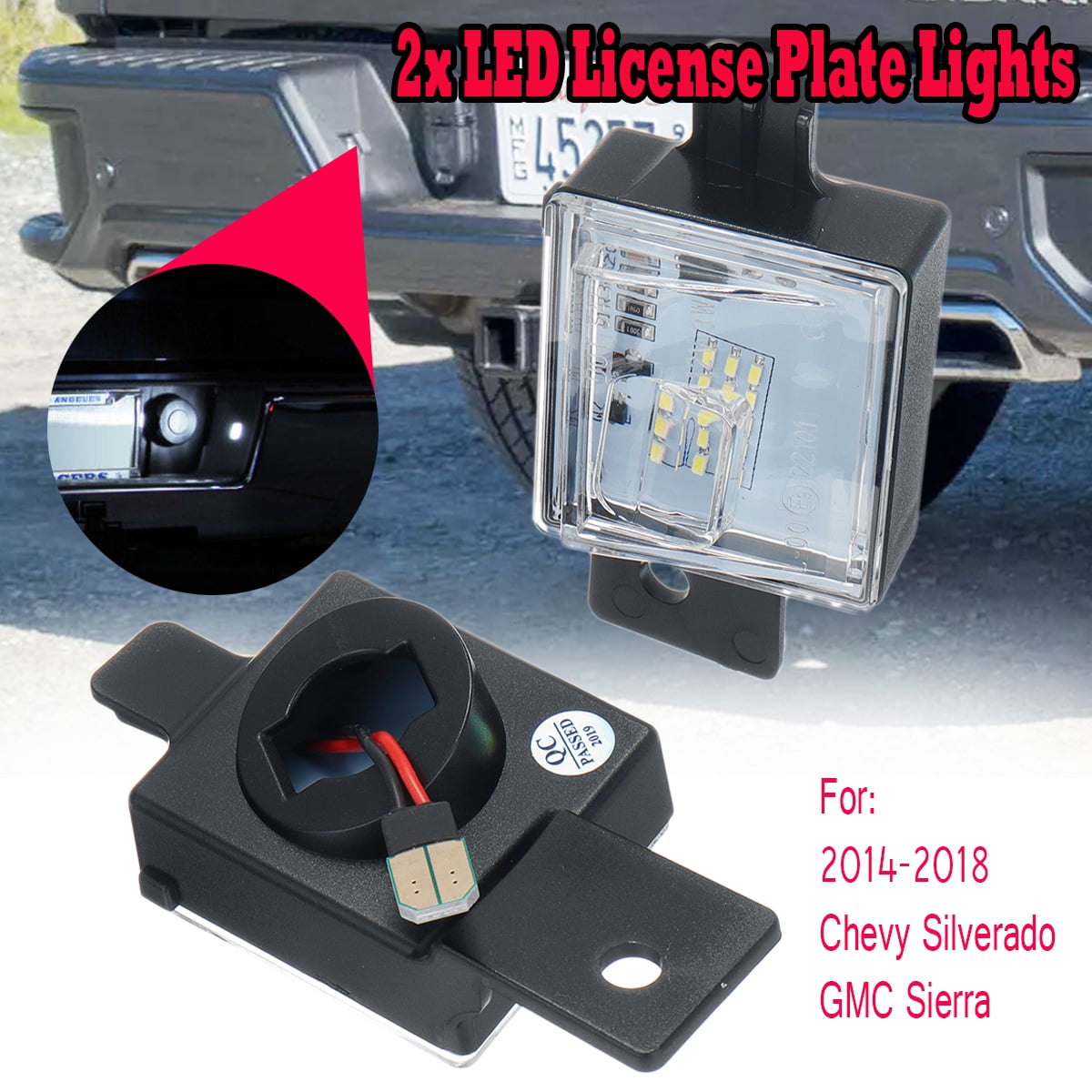 2018 silverado license plate light bulb
