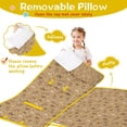 thumbnail image 3 of Brown Christmas Pattern Toddler Nap Mats for Kids Preschool,50"x20" Sleeping Mat Bag or Kids,Toddler Sleeping Bag,Toddler Nap Mat or Daycare, 3 of 6