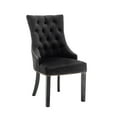 thumbnail image 3 of Porthos Home Dev Tufted Velvet Dining Chairs with Rubberwood Legs (Set of 2), 3 of 7