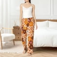 thumbnail image 5 of Uemuo Hippie Ditsy Floral Pattern Women's Wide Leg Palazzo Lounge Pants with Pockets Light Weight Loose Comfy Casual Pajama Pants-Medium, 5 of 9