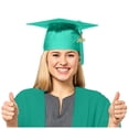 thumbnail image 5 of Green Kids Graduation Hat with Tassel Year Unisex Adult Graduation Cap Class of 2026 Decorations Party Hats for Adults, 5 of 6