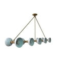 thumbnail image 5 of 10 Light Modern Raw Brass chandelier light Fixture, 5 of 7