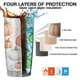 thumbnail image 7 of 20oz Tumblers Fall Pumpkins and Leaves Pattern Stainless Steel Vacuum Insulated Double Wall Travel Tumbler Cups Mug with Lid and Straw,Cleaning Brush for Cold & Hot Drinks, 7 of 7