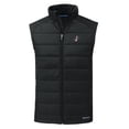 thumbnail image 2 of Men's Cutter & Buck Black Albuquerque Isotopes Evoke Hybrid Eco Softshell Recycled Full-Zip Vest, 2 of 3