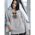 thumbnail image 2 of Fashion Bear Cool Boy Sweatshirt Women -Image by Shutterstock, Female Small, 2 of 4