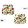 thumbnail image 5 of Naloa Cartoon Vegetables Biker Shorts for Women Seamless Scrunch Short Women’s Yoga Shorts for Gym Running Sport Shorts - Medium, 5 of 9