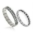 thumbnail image 3 of FNNMNNR Titanium Steel Elastic Stretch Bracelet For Men Women Energy Health Bangle, 3 of 8