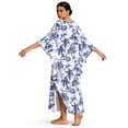 thumbnail image 2 of Xoenoiee Toile De Jouy Boat Print Women Kaftan Dresses Plus Size V-Neck Batwing Sleeves Beach Cover Up with Side Slits, Palm Tree Design 2026 Summer Caftan Dress Mumu Dresses, 2 of 7