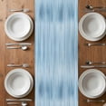 thumbnail image 4 of Table Runner 72 Inches Long for Kitchen Dining, Light Blue Dresser Scarf Farmhouse, Dining Table Decorations for Wedding/Parties, Modern Abstract Art Ombre Striped 13 x 72 In, 4 of 8