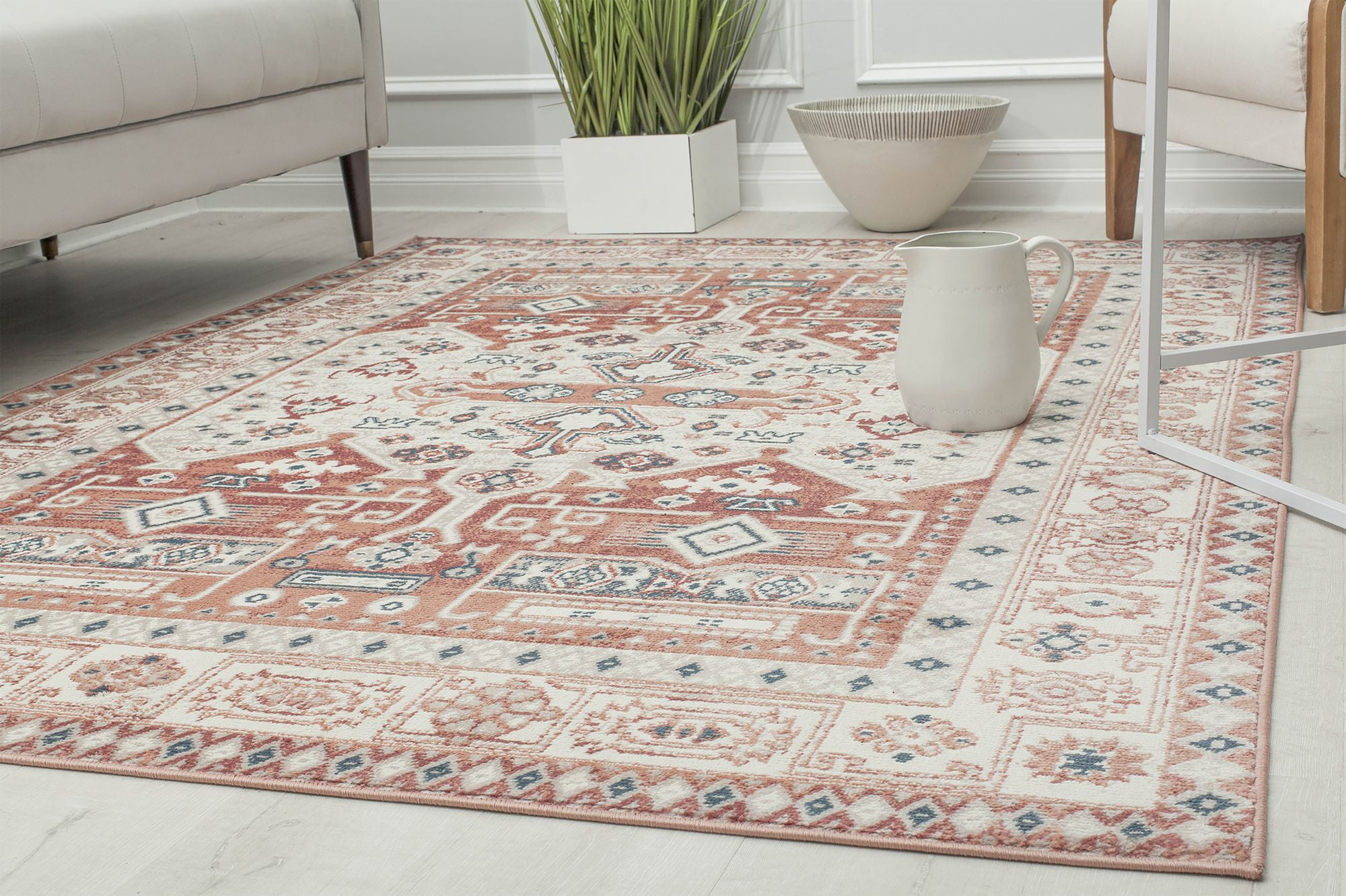 Rugs America Gallagher GL60A Sangria Koti Vintage Transitional Area Rug, 5'3"x7'