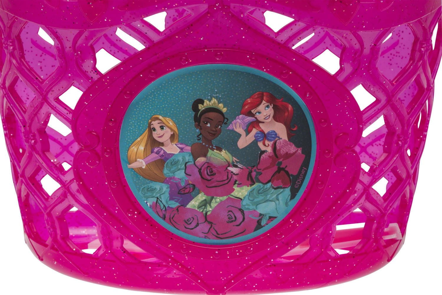 Panier de vélo moulé 3D et banderoles Disney Princess Panier de guidon