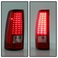 thumbnail image 5 of 1999-2006 GMC Sierra 1500 2500 3500 Red Clear LED Tail Lights Lamps Left+Right, 5 of 7
