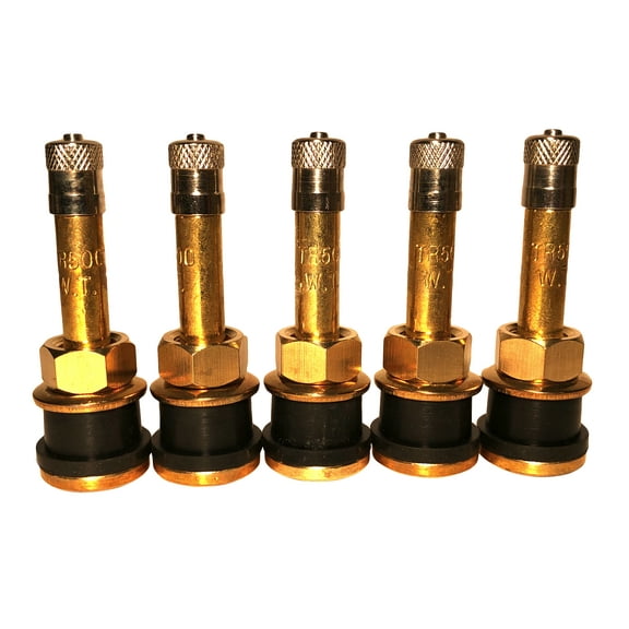 KEX Five TR500 Straight Brass Clamp in Tubeless 2 inch Truck or Bus Valve Stems