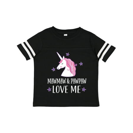 

Inktastic Mawmaw and Pawpaw Love Me Granddaughter Unicorn Gift Toddler Toddler Girl T-Shirt