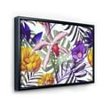 thumbnail image 3 of Designart 'VIntage Tropical Flowers IX' Traditional Framed Canvas Wall Art Print, 3 of 5