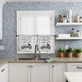 thumbnail image 5 of Kitchen Curtain Valance and Tiers Set 3 Pieces All You Need is Love and Dog Valances for Window Wood Grain Farmhouse Rod Pocket Treatments Curtains Valance Tier Sets for Living Room Bedroom 54x36 Inch, 5 of 6