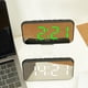 thumbnail image 4 of Matsuzay Reloj despertador LED 12H/24H Termómetro digital ajustable conmutable Relojes electrónicos Espejo portátil Hora Fecha Calendario Decoración del hogar Verde Matsuzay HA063013-03B, 4 of 6